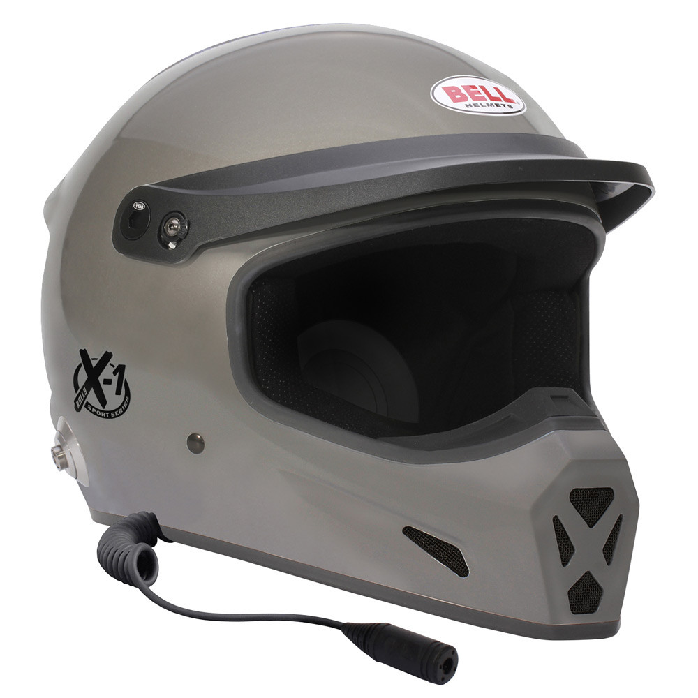 Casco BELL X-1 RALLY Hans FIA titanium 8859-2024 - BEL-X1-R-TI24.SML - 1453051