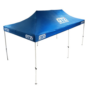 Pack tente GT2i Race Bleue 3x6M + structure acier