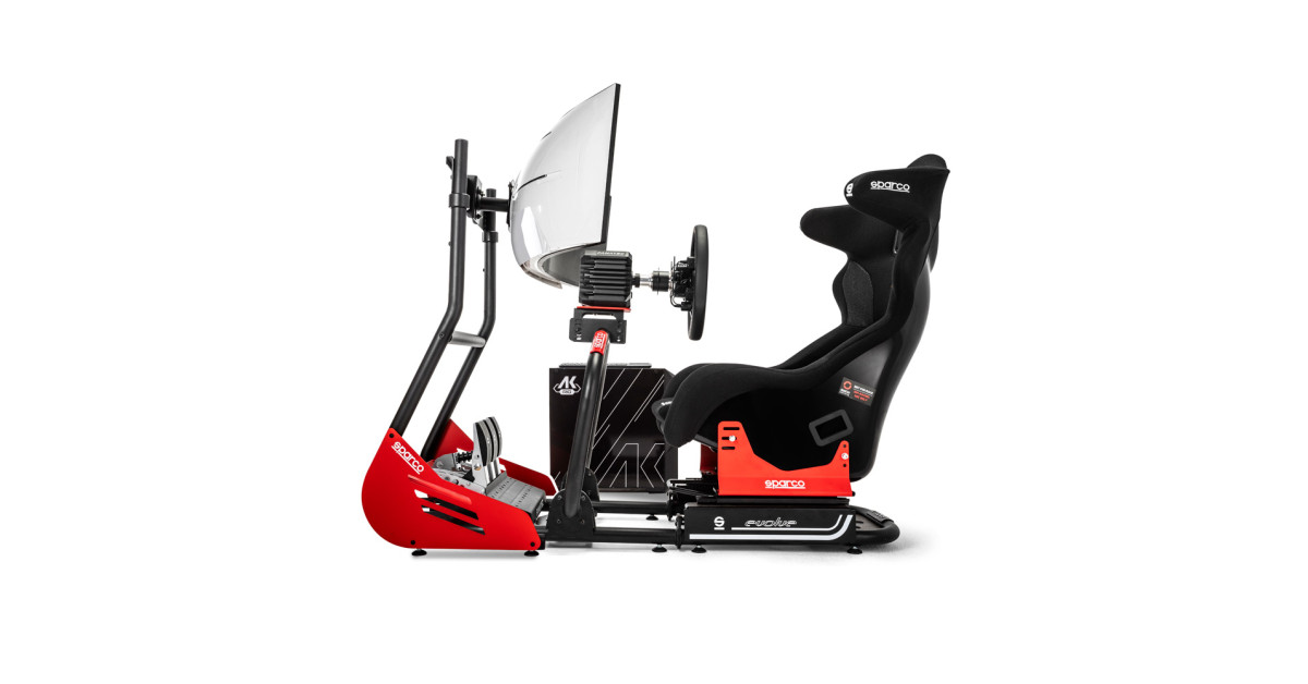 Simulatore Sparco GT-R RIG II (GT-R PRO+Fanatex SIM KIT PRO+pelle R330+PC+tastiera+supporto+monitor)