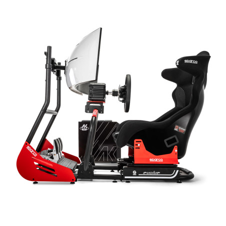 Simulatore Sparco GT-R RIG II (GT-R PRO+Fanatex SIM KIT PRO+pelle R330+PC+tastiera+supporto+monitor)