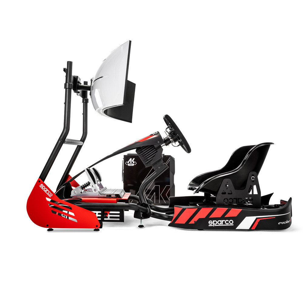 Sparco Kart Rig I (Kart pro + Fanatec sim kit pro + KG345 +Pc + Tastiera + schermo montante + schermo) - BGD0005B0 - BGD0005B0 - 8033280587581