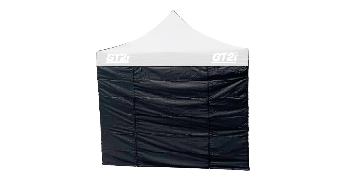 Wand schwarz Zelt GT2i Race & Safety 3M mit Tür (x1)