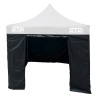 Wand schwarz Zelt GT2i Race & Safety 3M mit Tür (x1)