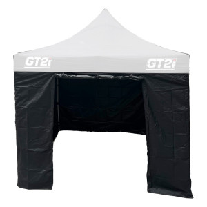 Pack Tente 3x3m Noir GT2i + Mur sans Fenêtres + porte