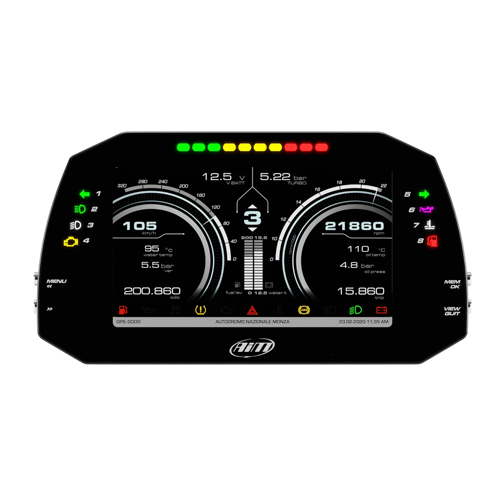 Armaturenbrett AIM MXG 1.3 STRADA 7 Zoll - AIM-MXG13STDADA.RAC.OBD - MXG-S-OBDII