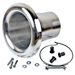 Trompette d'admission d'air REVOTEC / diamètre 51 mm + kit de montage