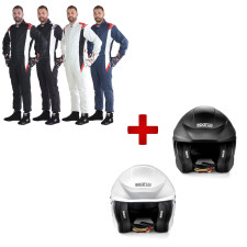 Pack with Sparco Flux RJ helmet + GT2i Race 3 suit