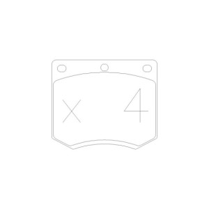 Plaquettes de frein GT2i Race Avant pour FORD Escort 1.1, 1.3, 1.6 RS, 2.0 RS 1973-80 - Etriers de frein Girling