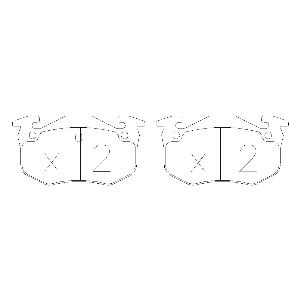 Bremsbeläge GT2I Race hinten CITROEN SAXO 1.6i, 1.6i 16V 96-05 - GT-PR0400T - 3661768552995