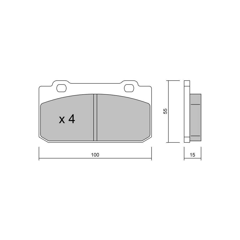 Bremsbeläge GT2i Race Avant für FORMULA Formula Formula - Tarox Bremssättel - GT-PR0420T - 3666618560854