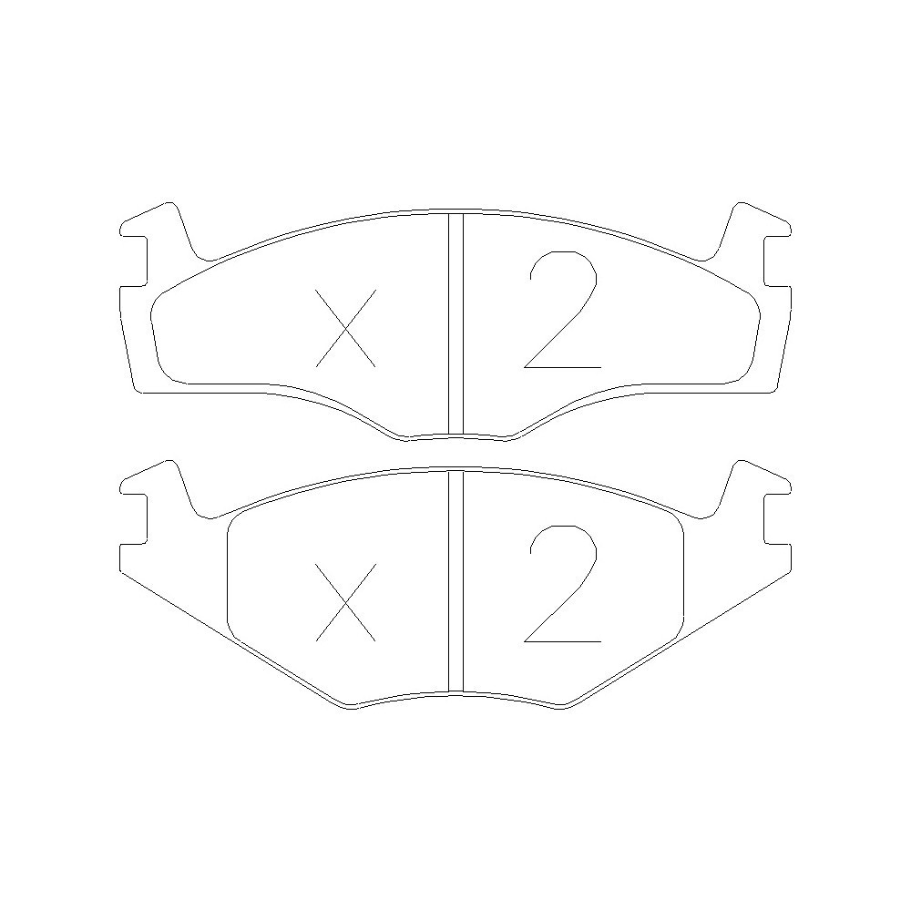 Bremsbeläge GT2I Race vorne VOLKSWAGEN GOLF I 1.6 GTI, 1.8 GTI 81-83 - GT-PR0470T - 3661768553015
