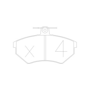 GT2i Race Rear brake pads for VOLKSWAGEN Golf III 2.0i GTi, 2.0i 16V, 2.8i VR6 1991-97 - Brake calipers Girling