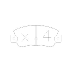 GT2i Race Rear brake pads for LANCIA Delta 2.0i 16V Turbo Integrale Gr N - Brake calipers Bendix