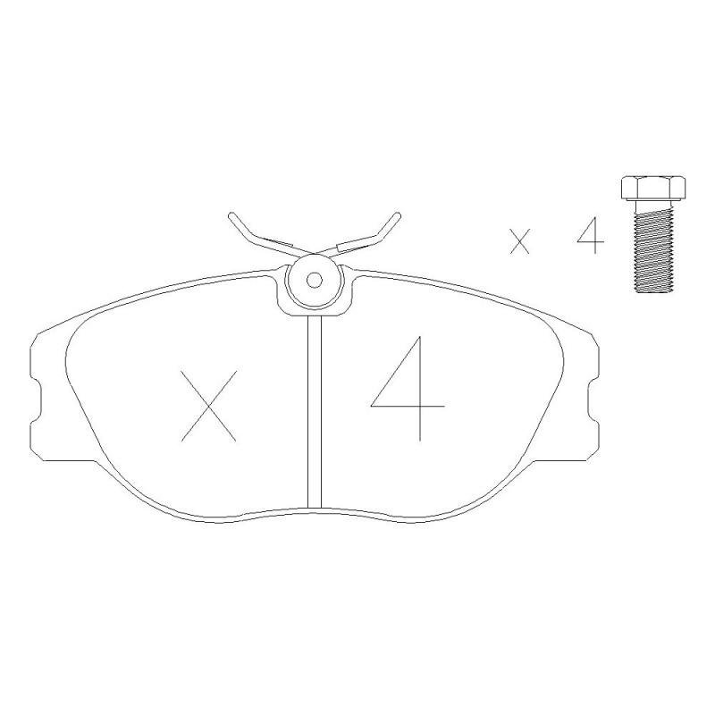 GT2i Race Front brake pads for RENAULT Clio II 2.0i 16V RS Cup - Brake calipers Girling - GT-PR0745T - 3661768553091