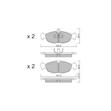 Pastiglie freno anteriori GT2i Race per OPEL Corsa ( B ) 1.6i / 1.6i 16V Gr N - Pinze freno Ate