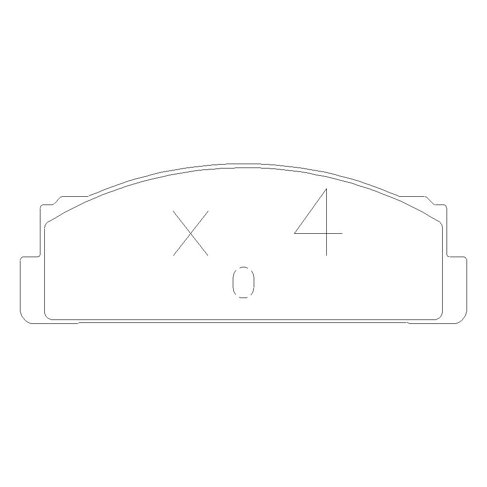 GT2i Race Rear brake pads for TALBOT Simca 1.1i Rallye, 1.1i Spezial 1961-78 - Brake calipers Bendix - GT-PR0880T - 3661768553114