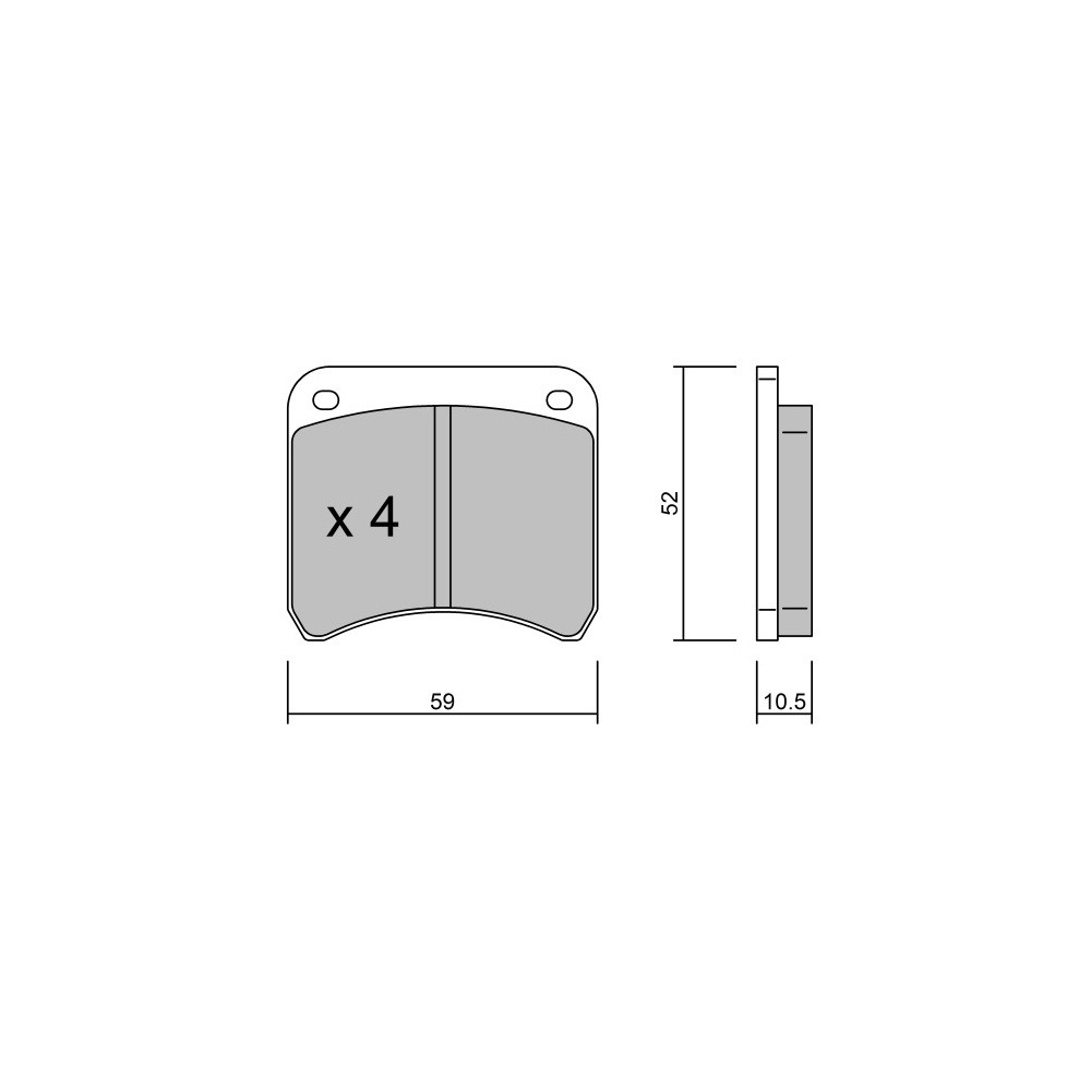 Bremsbeläge GT2i Race Hinten für RENAULT Clio II 1.6i 16V S1600 - Bremssättel AP Racing - GT-PR10200T - 3661768238486