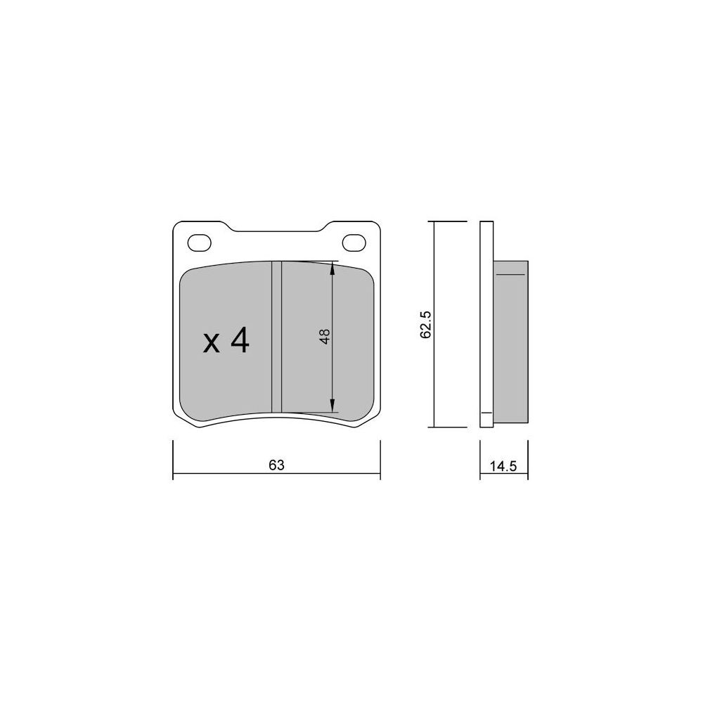 Plaquettes de frein GT2i Race Arrière pour CITROEN C2 Super 1600 - Etriers de frein Alcon - GT-PR10210T - 3661768238479