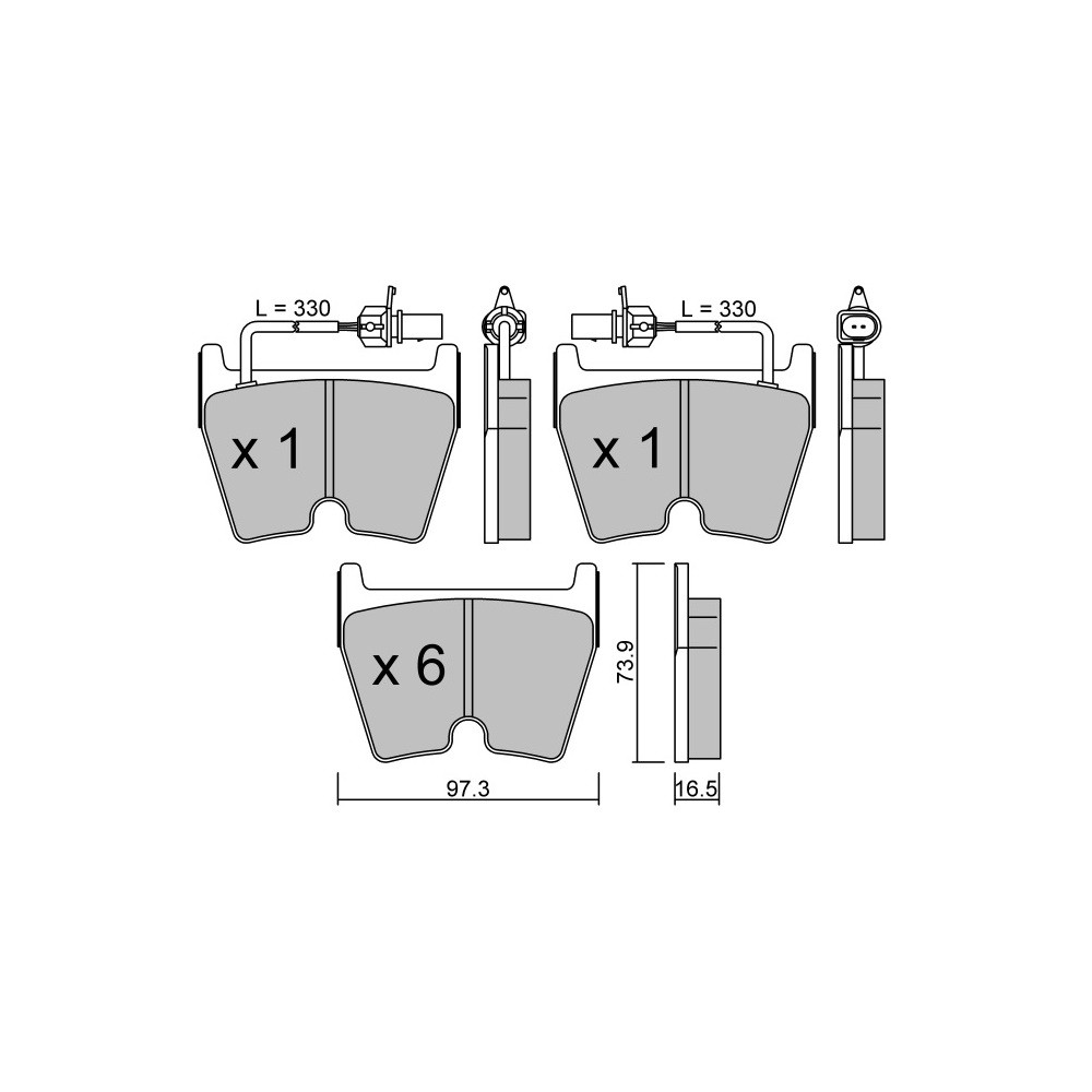 Bremsbeläge GT2i Race Avant für AUDI R8 4.2 FSI quattro, 5.2 FSI /quattro 2010-15 - Brembo Bremssättel - GT-PR10670T - 3666618560809