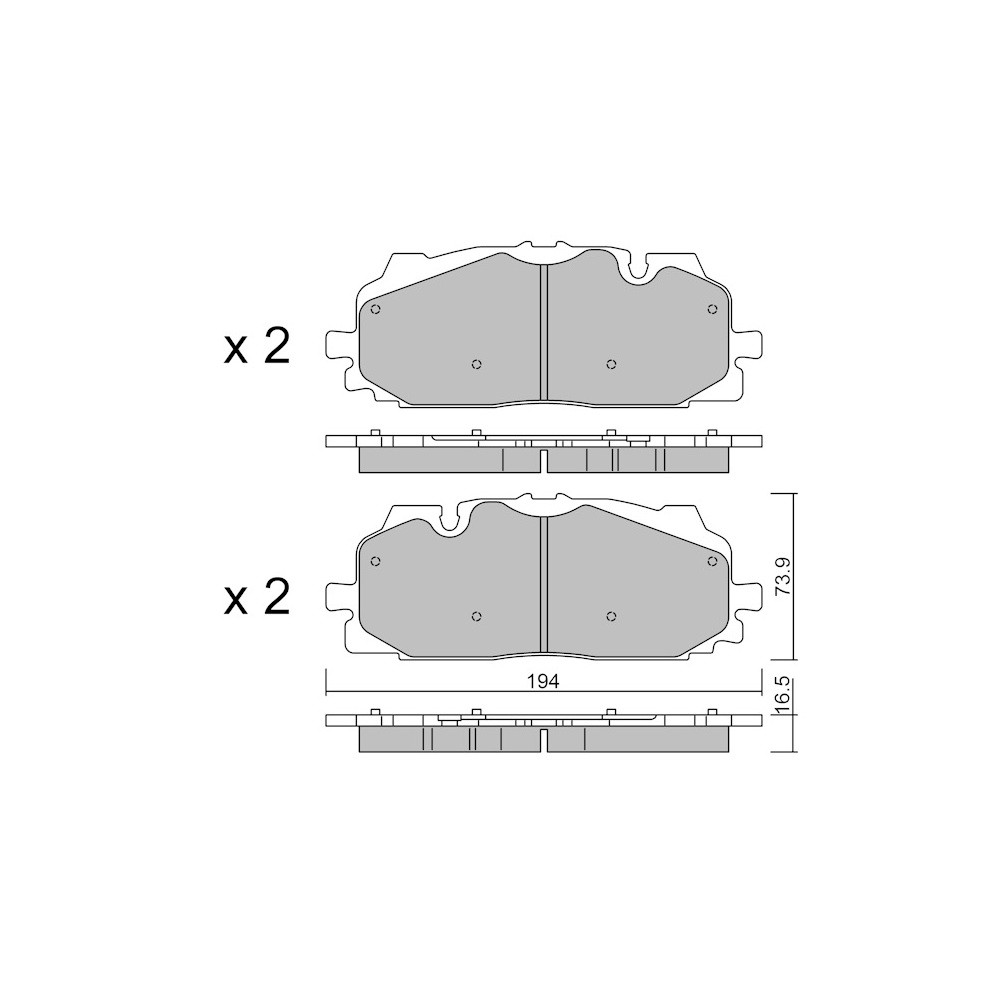Bremsbeläge GT2i Race Avant für AUDI RS3 -S3 (8Y) RS3 2.5i 20V TFSi 2020- - Bremssättel Ake - GT-PR11280T - 3666618560106