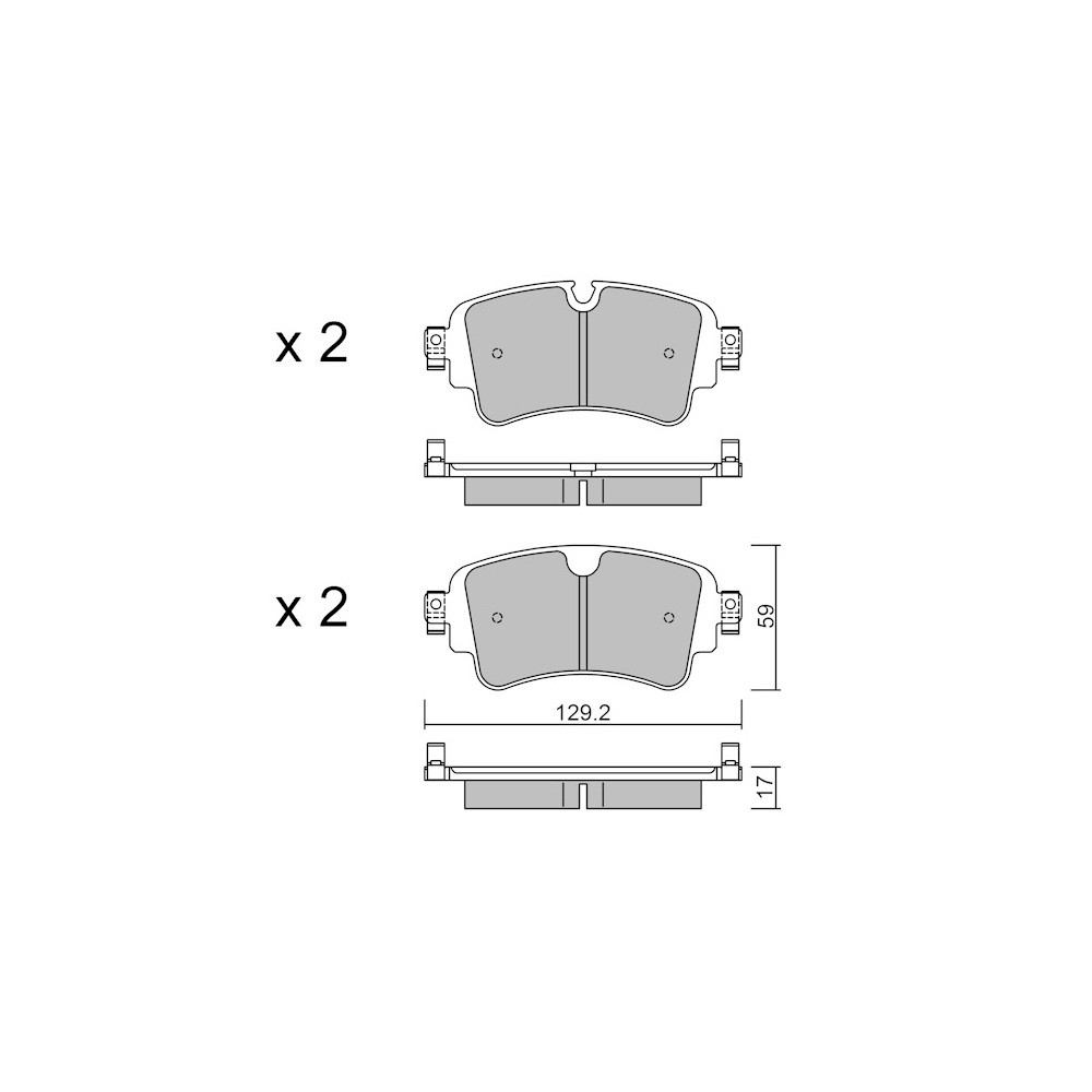 GT2i Race Rear brake pads for AUDI RS4-S4 (8W) S4 3.0i V6 TFSI 2016- - Brake calipers Trw - GT-PR11290T - 3666618559384