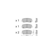 Bremsbeläge GT2i Race Hinten für FORD Mustang V 2.3i 16V Turbo 2014- - Sumitomo Bremssättel