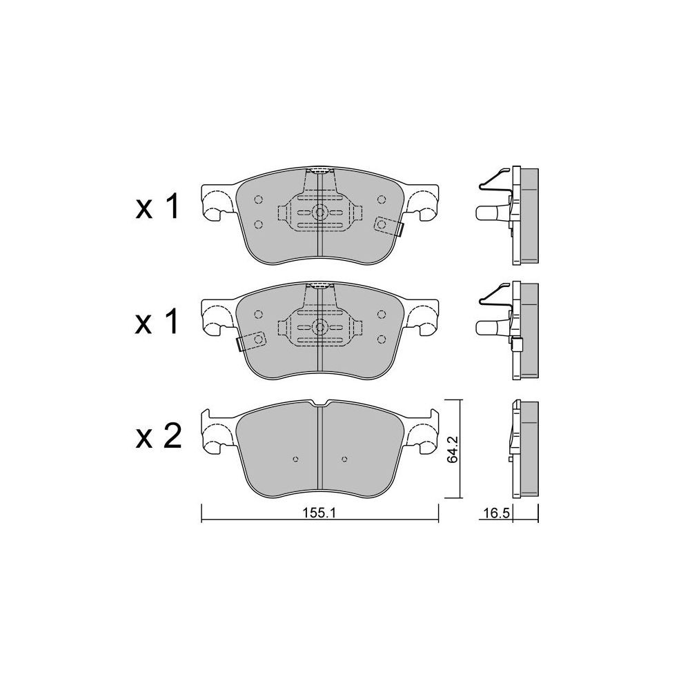 Plaquettes de frein GT2i Race Avant pour FORD Puma ST 1.5 EcoBoost 2019- - Etriers de frein Ate  - GT-PR12050T - 3666618559827