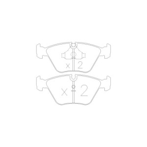 GT2i Race Front brake pads for BMW Serie 3 (E36) M3 Gr N - Brake calipers Ate