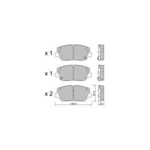 Bremsbeläge GT2i Race Avant für HYUNDAI i30 N 2.0 T-Gdi 2017- - Bremssättel Mando