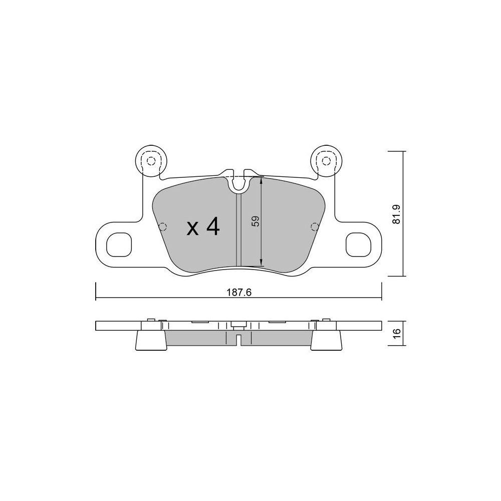 Bremsbeläge GT2i Race Hinten für PORSCHE 911 (991) 3.0 Carrera / Carrera 4 2012-19 - Brembo Bremssättel - GT-PR12580T - 3666618559278