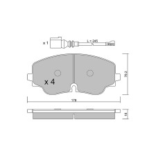 GT2i Race Rear brake pads for VOLKSWAGEN Golf VIII 2.0 GTI, 2.0 TDI, 2.0 TSI , 2.0 TSI R (Disc 356 mm) 2019- - Brake calipers Tr