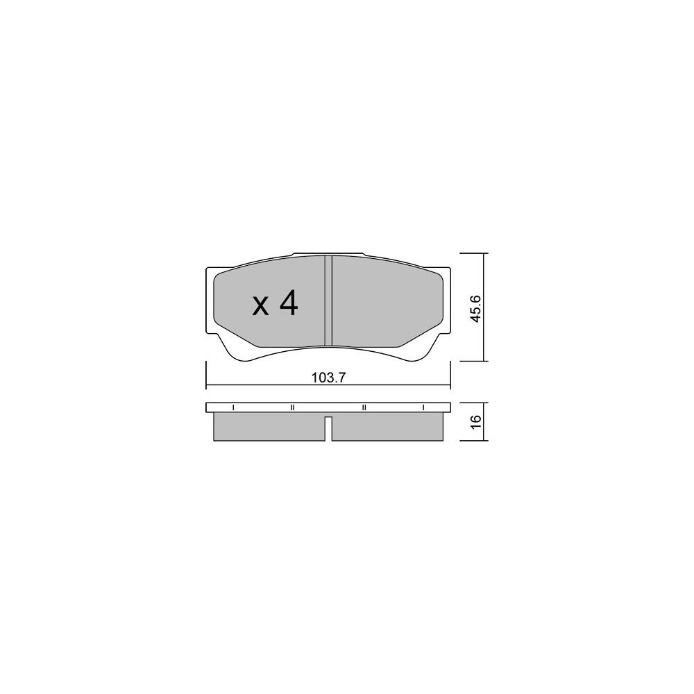 Bremsbeläge GT2i Race Hinten für DALLARA F317 Formula F3 - Brembo Bremssattel - GT-PR13370T - 3666618560984
