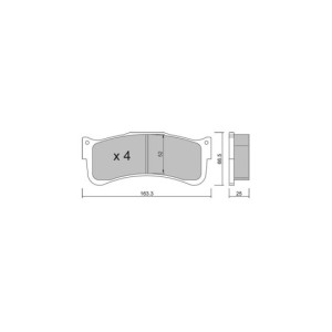 Plaquettes de frein GT2i Race Avant pour HYUNDAI i30 N 2.0i 16V TCR Circuit - Etriers de frein Brembo