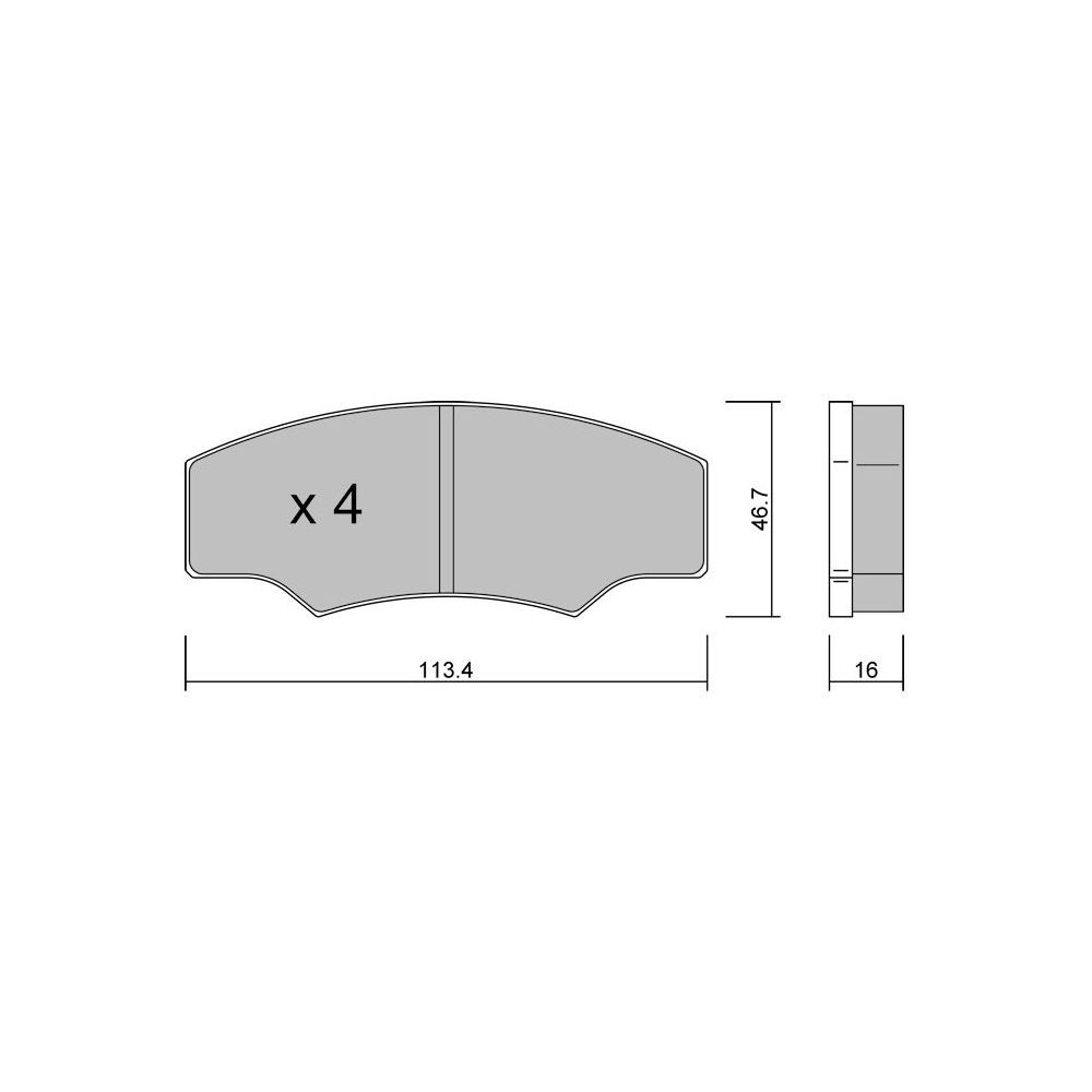 Plaquettes de frein GT2i Race Avant pour CITROEN Saxo 1.6i 16V Challenge - Etriers de frein Alcon - GT-PR14140T - 3666618561042