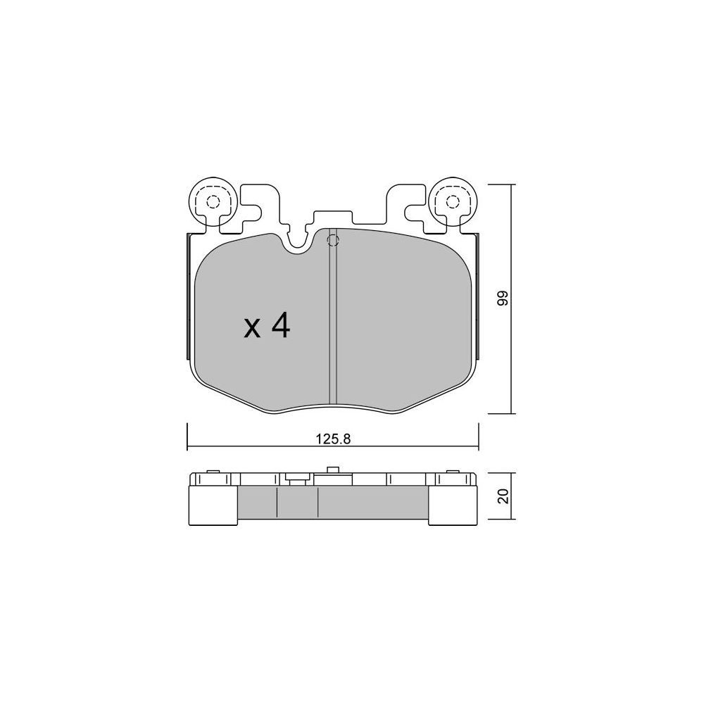 Pastiglie freno anteriori GT2i Race per BMW Serie 2 (G42-G87) M240i 2021- - Pinze freno Brembo - GT-PR14230T - 3666618560021