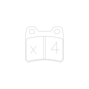 Plaquettes de frein GT2i Race Arrière pour OPEL Kadett ( E ) 2.0i, 2.0i 16V Gr N - Etriers de frein Ate