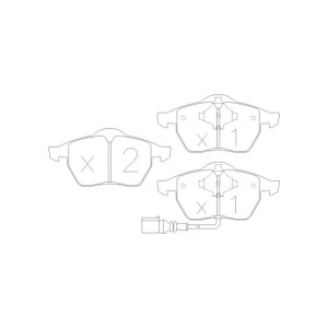 GT2i Race Rear brake pads for VOLKSWAGEN Golf IV 1.8i 20V Turbo, 1.9 TDi 150 hp, 2.3i VR5, 2.8i V6 1997-03 - Brake calipers Ate