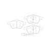 GT2i Race Rear brake pads for VOLKSWAGEN Golf IV 1.8i 20V Turbo, 1.9 TDi 150 hp, 2.3i VR5, 2.8i V6 1997-03 - Brake calipers Ate