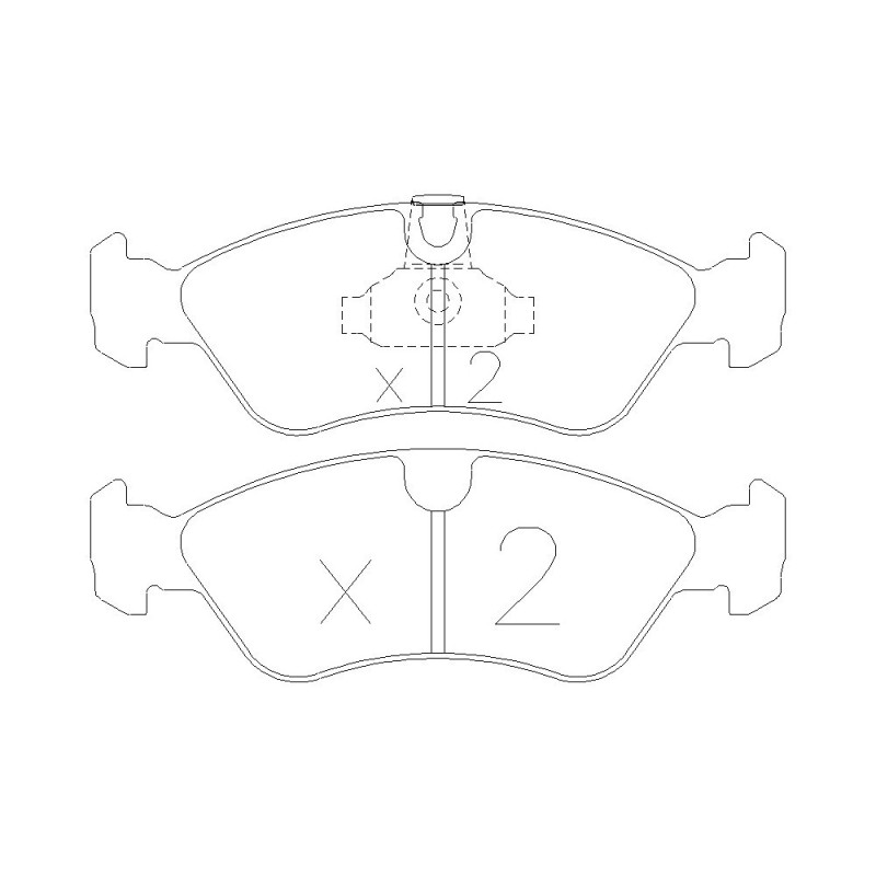 Plaquettes de frein GT2i Race Avant pour OPEL Kadett ( E ) 2.0i, 2.0i 16V Gr N - Etriers de frein Ate - GT-PR2170T - 3661768553299