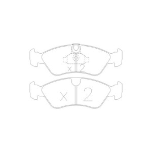 Bremsbeläge GT2I Race vorne OPEL ASTRA ( F ) 1.8i 16V, 2.0i, 2.0i 16V 91-97