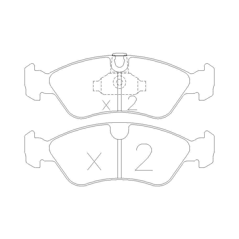 Bremsbeläge GT2I Race vorne OPEL ASTRA ( F ) 1.8i 16V, 2.0i, 2.0i 16V 91-97 - GT-PR2170T - 3661768553299