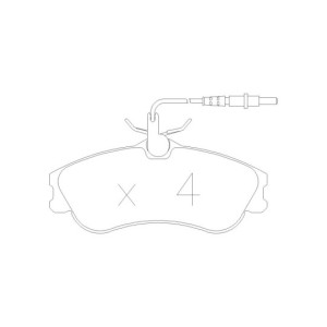 Plaquettes de frein GT2i Race Avant pour PEUGEOT 306 1.8i 16V, 2.0 HDi, 2.0i 16V 132 hp 1997-02 - Etriers de frein Girling