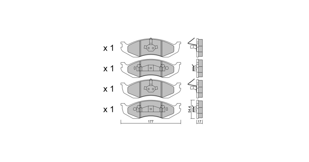 Bremsbeläge GT2i Race Avant für JEEP Wrangler (TJ) OFF-ROAD Off-Road - Bremssättel KH