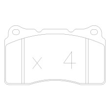 GT2i Race Front brake pads for MITSUBISHI Lancer / Carisma 2.0i 16V Turbo 4wd Evo V, VI, VII, VIII Gr N Tarmac - Brake calipers 