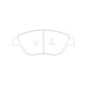 Plaquettes de frein GT2i Race Avant pour PEUGEOT 206 2.0i 16V RC Gr N - Etriers de frein Bosch