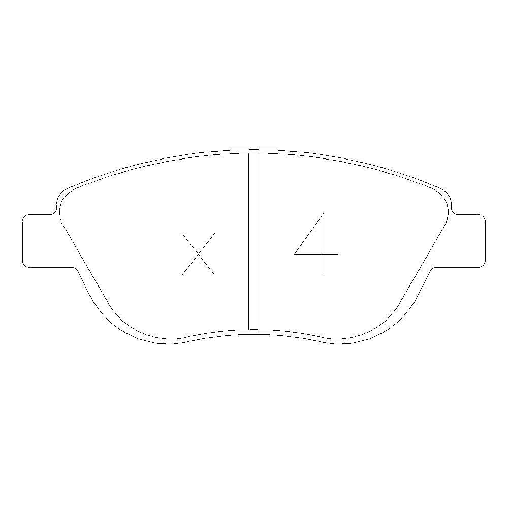 GT2i Race Front brake pads for PEUGEOT 206 2.0i 16V RC Gr N - Brake calipers Bosch - GT-PR3311T - 3661768553374