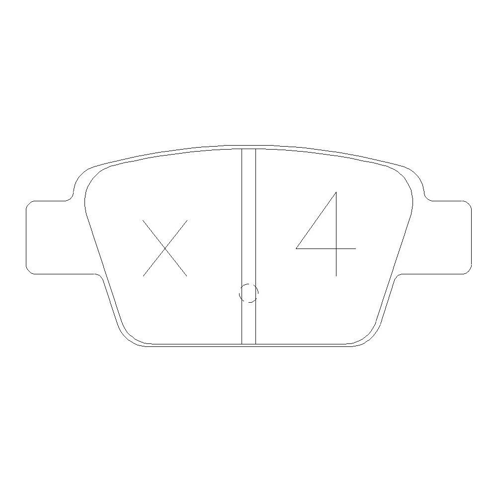 GT2i Race Rear brake pads for FIAT Stilo 1.8i 16V Gr N - Brake calipers Bosch - GT-PR3320T - 3661768553381