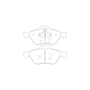 Plaquettes de frein GT2i Race Avant pour RENAULT Twingo 1.6i 16V RS 2007-14 - Etriers de frein Ate 