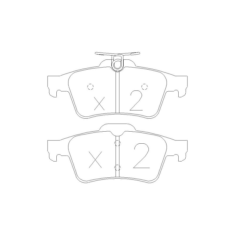 GT2i Race Rear brake pads for FORD Fiesta 1.6i 16V R2 Asphalt - Brake calipers Ate - GT-PR3461T - 3661768553411