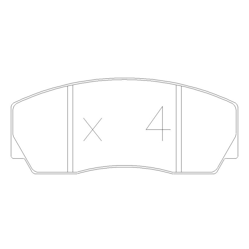 GT2i Race Front brake pads for RENAULT Clio II 1.6i 16V S1600 - Brake calipers AP Racing - GT-PR4000T - 3661768553428